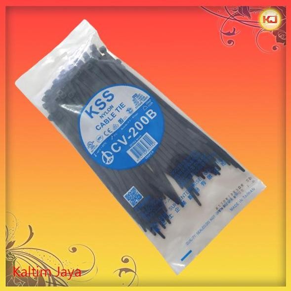

}}}}}}] Kabel Ties Tis 20cm / 200mm KSS Cable 20 cm 200 mm Hitam Putih