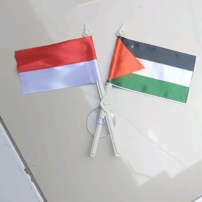 {{{{}}] BENDERA TEMPEL KACA INDONESIA - PALESTINE