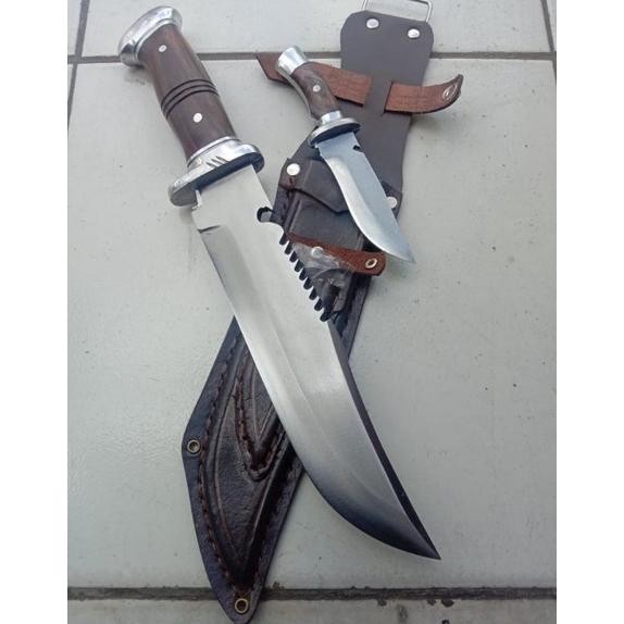 Pisau Beranak Rambo Baja Per Gagang Besar Nugi