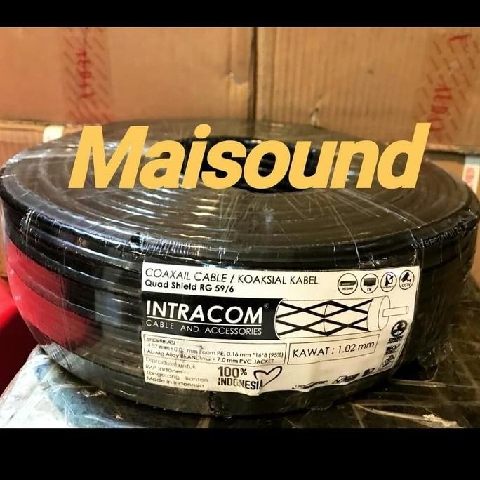 Kabel Antena Intracom Kabel R65G 6 100 meter kabel cctv tv Terlaris