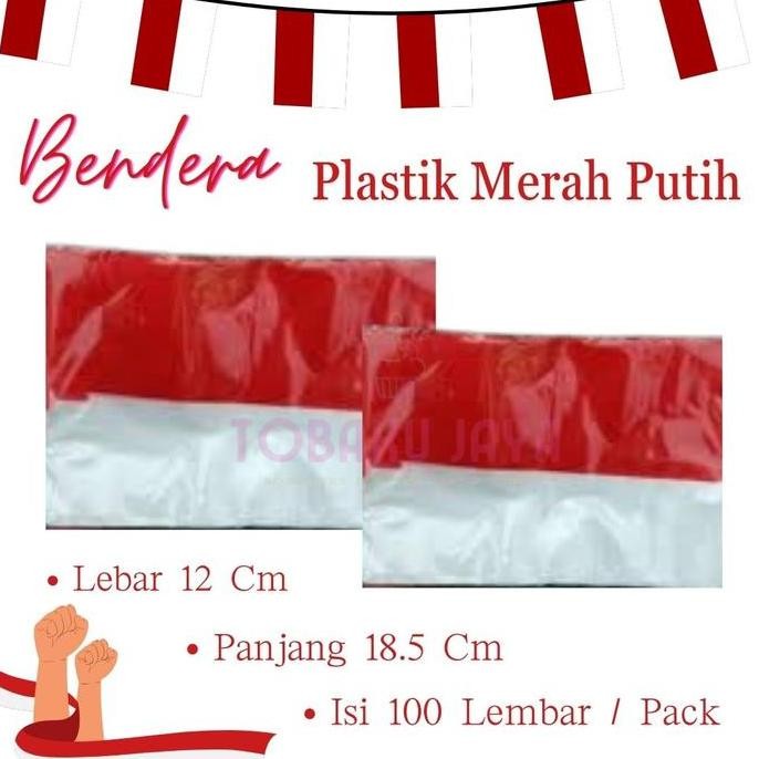 $+$+$+$+] Bendera Plastik Merah Putih / Bendera Plastik HUT RI / Dekorasi 17 Agustus