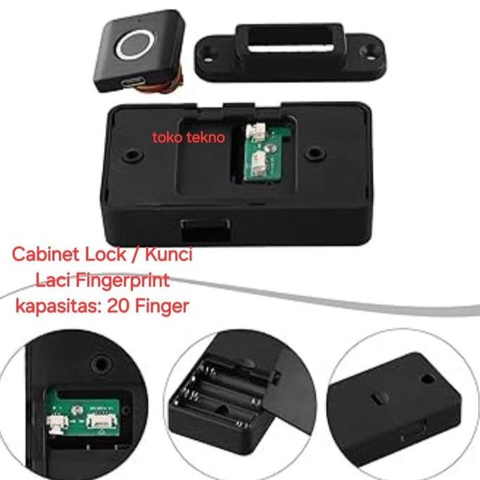 Kunci Laci Sidik Jari | Smart Fingerprint Cabinet Lock | Kunci Locker Fingerprint Kunci Locker Finge