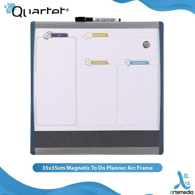 

Quartet 35x35cm Magnetic To Do Planner Arc Frame