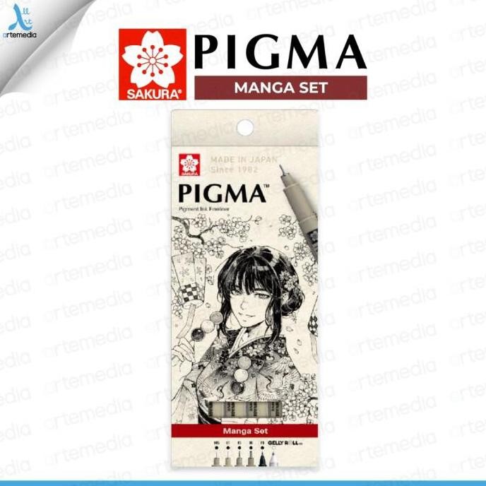 

TERMURAH - Drawing Pen Sakura Pigma Micron Manga Set A
