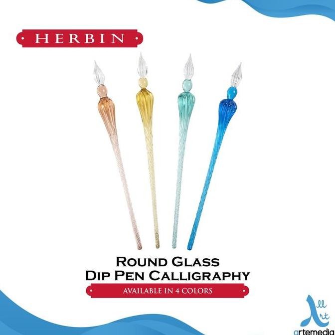 

TERMURAH - Herbin Round Glass Dip Pen Calligraphy