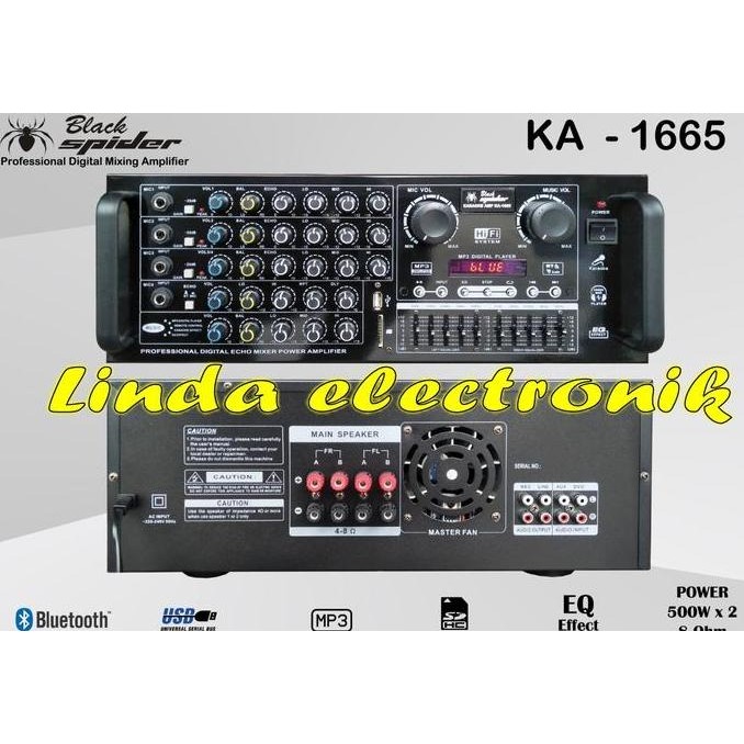 Promo AMPLIFIER BLACK SPIDER KA1665 AMPLI BLACK SPIDER KA 1665 ORIGINAL COD