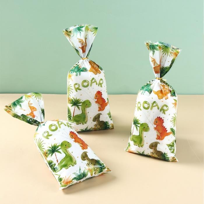 

Bis 20 Pcs Tas Permen Dinosaurus Lucu Kartun Tyrannosaurus Rex Dicetak Plastik Tas Hadiah Untuk Dekorasi Pesta Ulang Tahun Anak