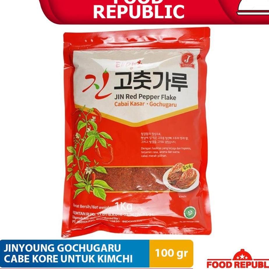 

Jinyoung Gochugaru Kasar Korea 100 Gr Bubuk Cabe Untuk Kimchi Halal