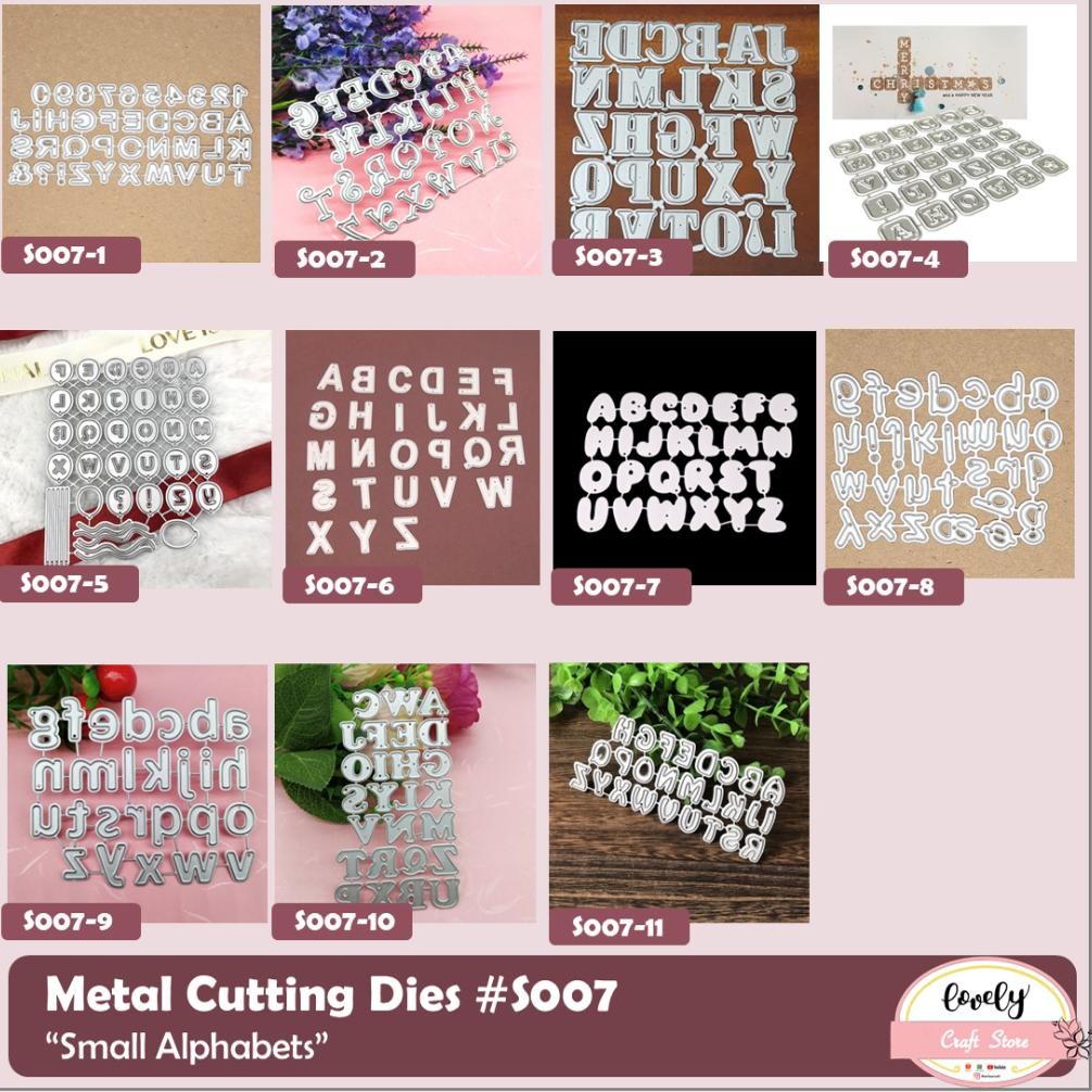

Readyy!! LovelyCraftStore | Metal Cutting Dies S07 ~ Mold Stencil Metal, Cetakan Stensil bentuk daun rambat alpabet abjad alphabet untuk bahan mahar, dekorasi, journal, scrapbooking, cards, art deco, etc