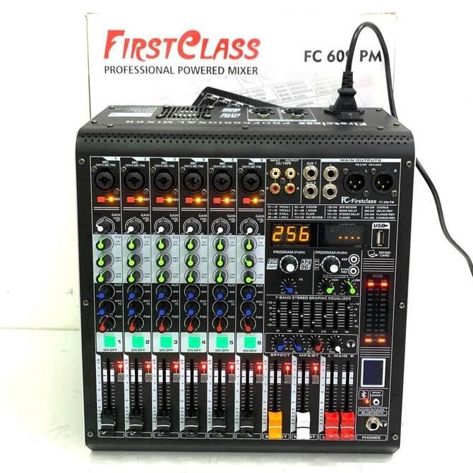 Promo POWER MIXER FIRSTCLASS FC-609 PM MIXER 6 CHANNEL FC 609 PM Amplifier COD