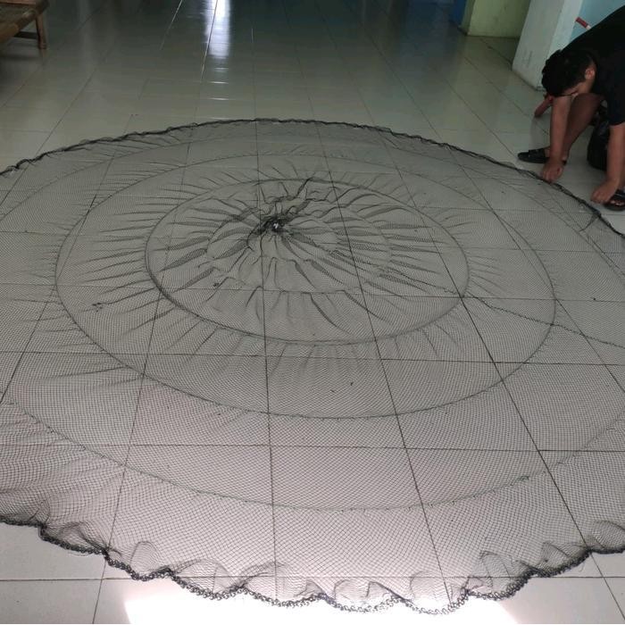 FT jala lempar bahan nilon / benang tinggi 3 meter, jala ikan,  jala udang,  jala sungai dll