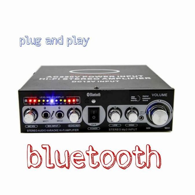 Promo Bluetooth audio amplifier karaoke mobil 200w speaker komponen pasif COD