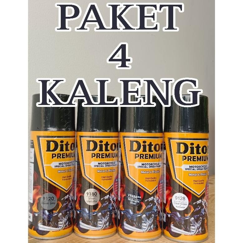 Paket 4 Kaleng Pilok Pilox Diton Premium Midnight Blue V9484** Biru Midnight Midnight Blue 9484 V948