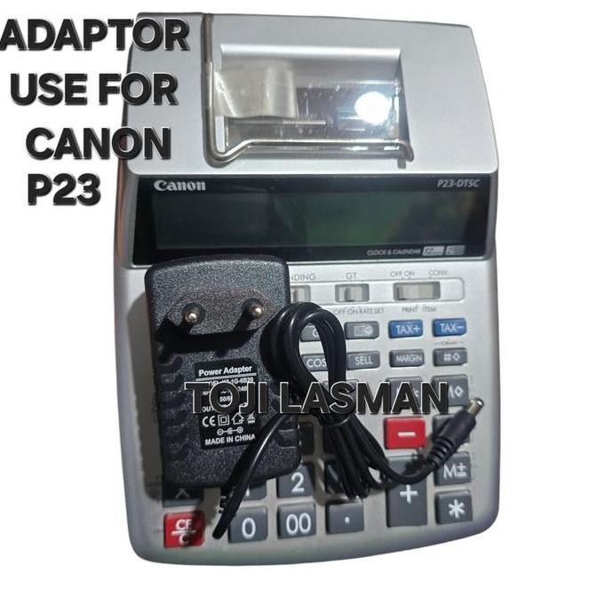 

ADAPTOR KALKULATOR C A N O N P23 DTSC COLOKAN CASAN PSU POWER SUPPLY CHARGER KABEL LISTRIK CALKULATOR KANON C A N N O N P 23 DTSC C A N O N ALAT HITUNG KALKULASI