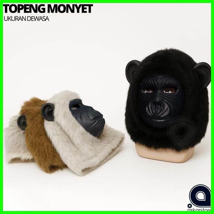 Beli 2 Murah Topeng Monyet Bulu Realistis Dewasa | Masker Gorila Cosplay Kostum Karnaval Lucu Viral