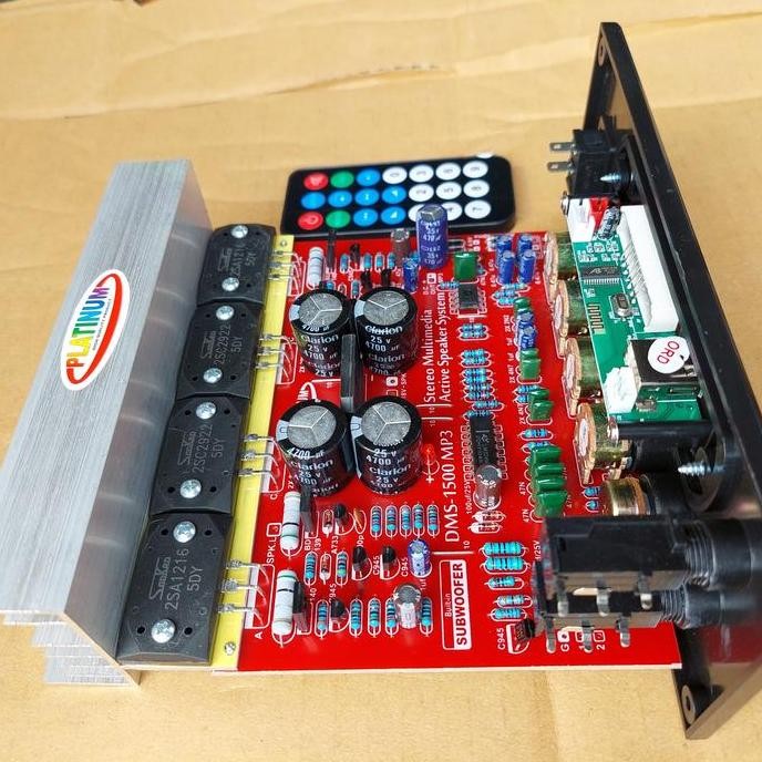 DMS 1500 MP3 KIT SPEAKER AKTIF SANKEN MP3 PLATINUM KIT PCB SPEKER AUDIO SOUND SISTEM STEREO WATT LOU