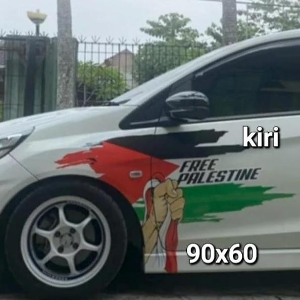 FRRE PALESTINA BENDERA PALESTINA STIKER MOBIL murah