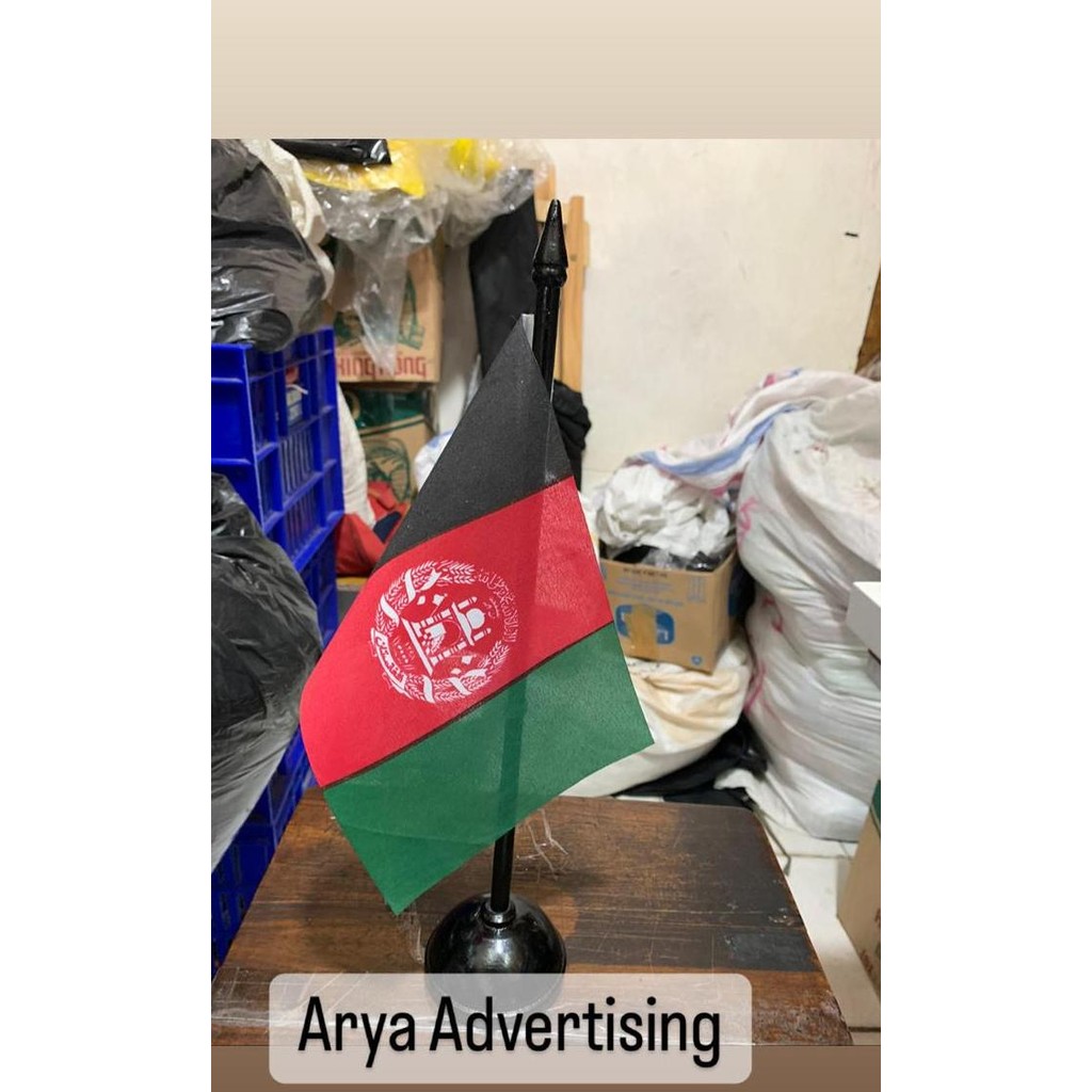 

Bendera negara AFGANISTAN+tiang kayu meja murah