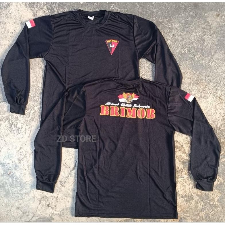 DF381>> Jersey Panjang Brimob Untuk Indonesia/Kaos Jersey BRIMOB UNTUK INDONESIA