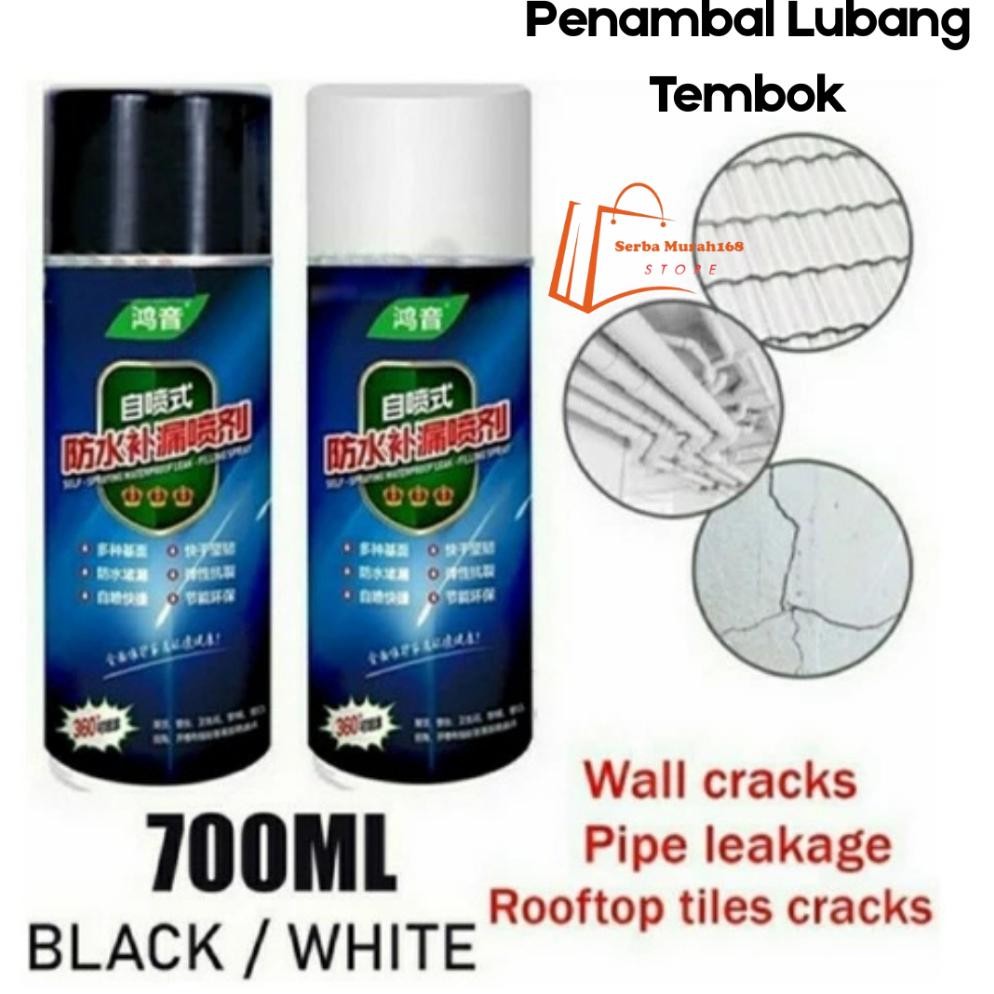 

Readyy!! SB168 Spray Atap Lubang Anti Bocor WaterProof Penambal Lubang Tembok Roof Glue Exterior Wall Spray