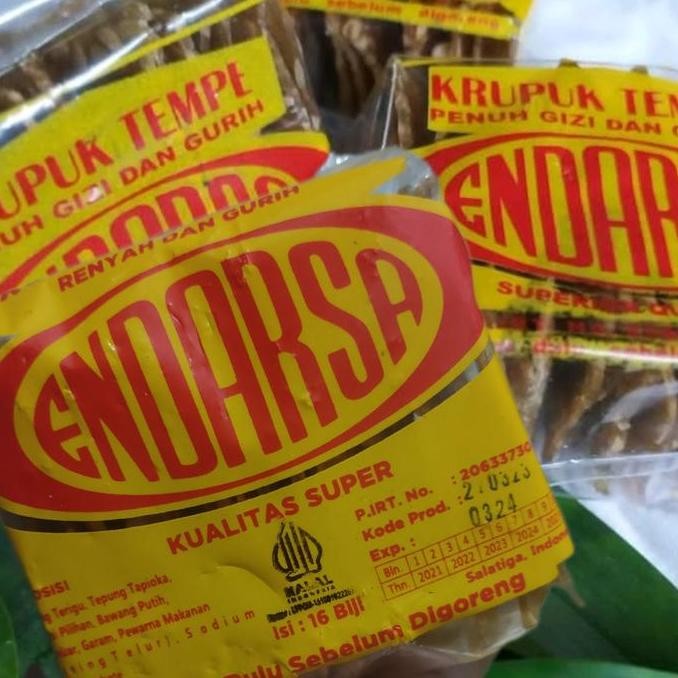 

Krupuk Tempe Kedelai Endarsa Isi 16Pc Mentah Kerupuk Rambak Dele Sala3 #Gratisongkir