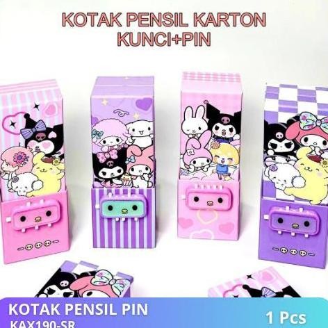 

Readyy!! HD Kotak Pensil Karton Berdiri Tingkat + Pin + Cermin / Tempat Pensil / Pensil Case / Kotak Pensil