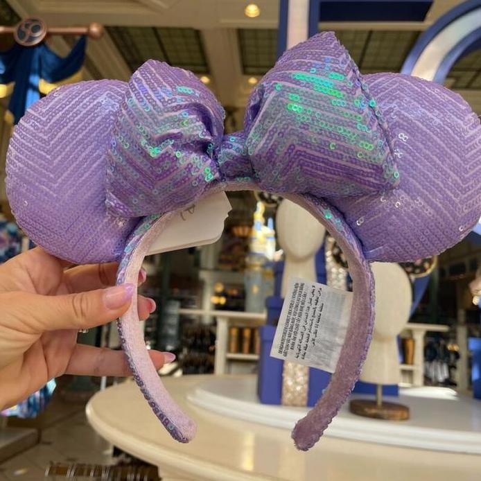 Bando Headband Minnie Mouse Purple Original Disney. murah