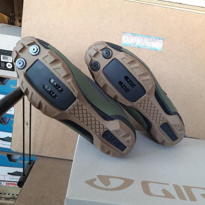 ready Sepatu Giro Ranger Olive Gum - cleat shoes mtb