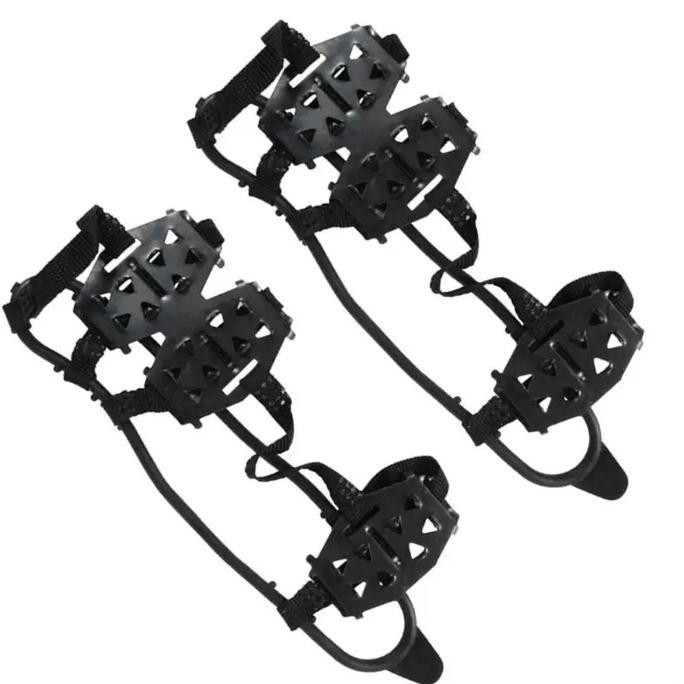 New  1pair Anti Slip Salju Alas Sepatu Anti Slip Salju 24 Gigi Sepatu Salju Anti Slip Alas Sepatu Me