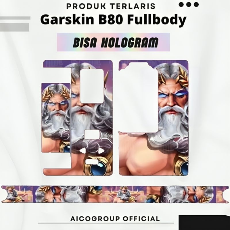 

Cinta B80 Quantac Non Hologram 11 Garskin/Stiker Case Bisa Custom Motif - 2Pcs