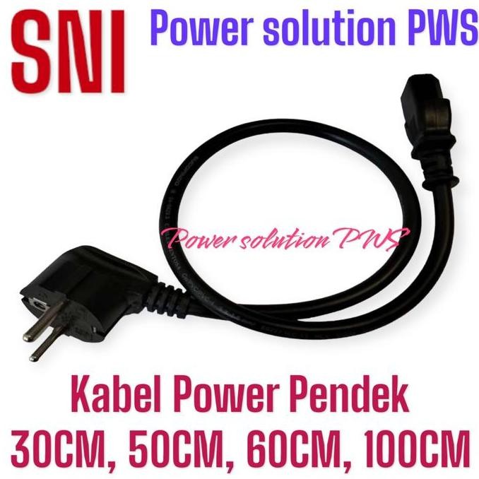Kabel Power Server Pendek 30Cm 40Cm 50Cm 60Cm 100Cm. Kabel Power Cpu Untuk Pc Iec 3 To C13 Socket