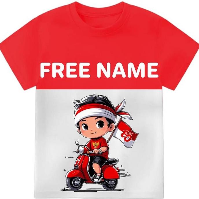 BAJU ANAK ANAK MERAH PUTIH 17 AGUSTUS TP