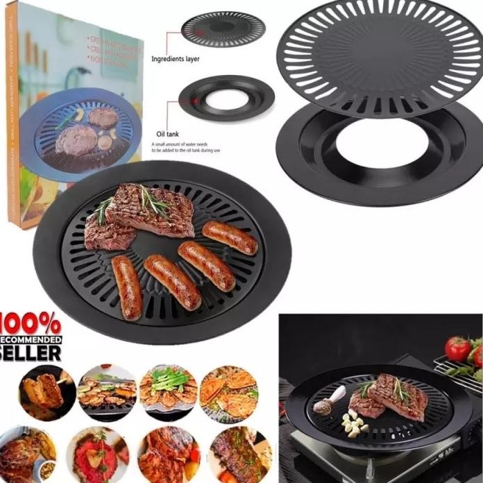 ''Terlaris" Alat Bakar Sosis / Pemanggang Sosis Kompor / Panggangan Kompor Happy Call Grill - Toko H