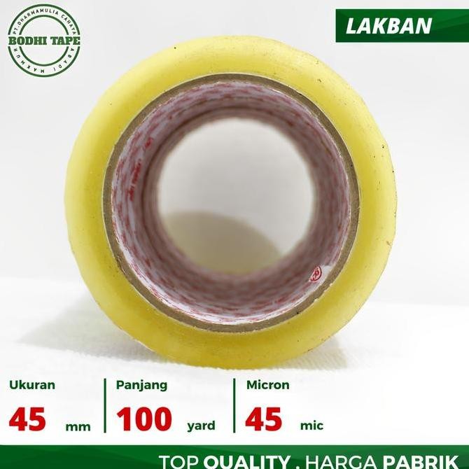 

LAKBAN BODHI BENING & COKLAT 45mm X 100yard KHUSUS GOJEK