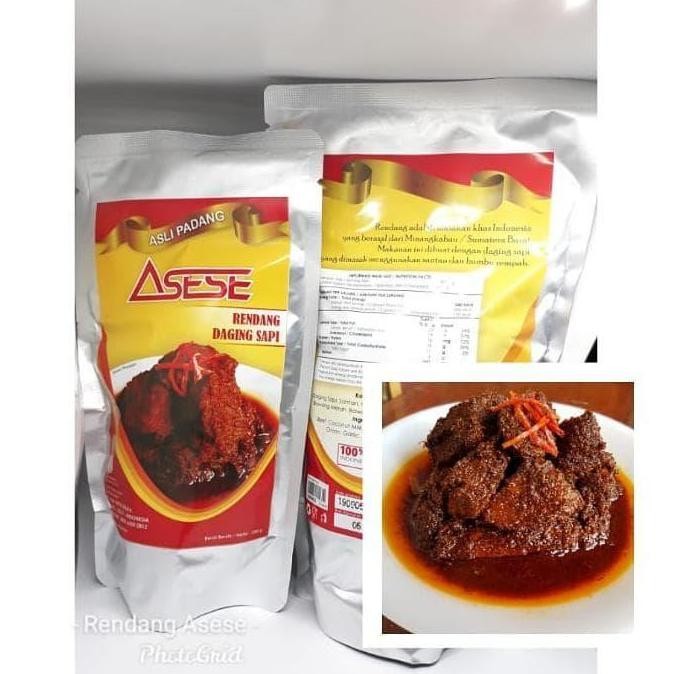 

Rendang Daging Sapi Basah Asese 250 Gram #Gratisongkir