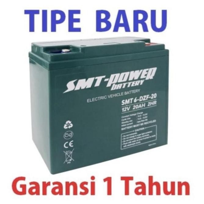 Baterai Smt Power 6Dzf20 12V 20Ah Battery 6Dzm20 Selis Sepeda Listrik