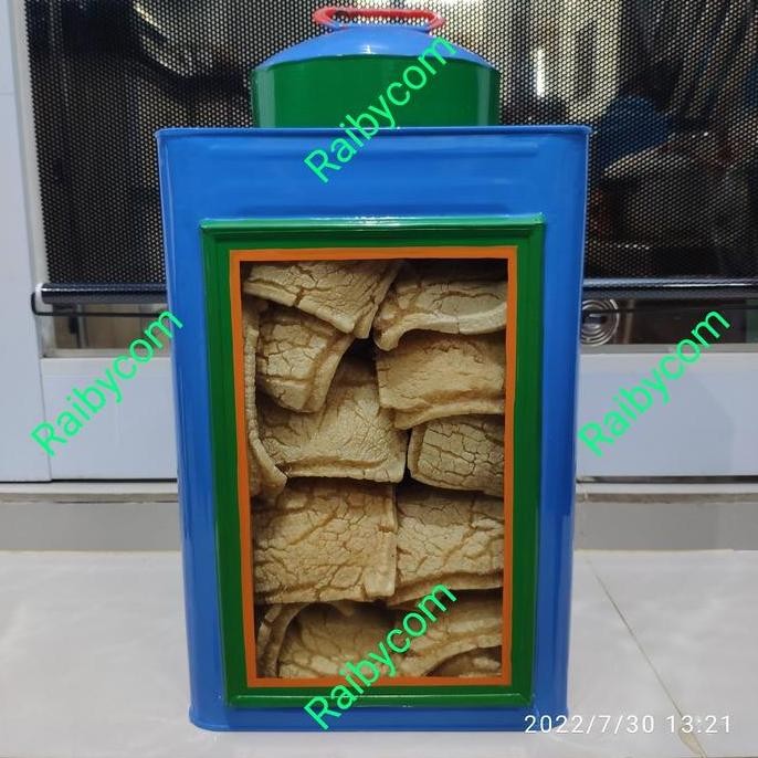 

Kerupuk Coklat Besar Matang Isi 30Pcs Kaleng Kaca Krupuk Warung Jadul #Gratisongkir