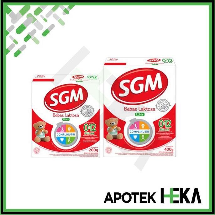 terbaru sgm llm+ 200gr / 400gr susu formula bebas laktosa