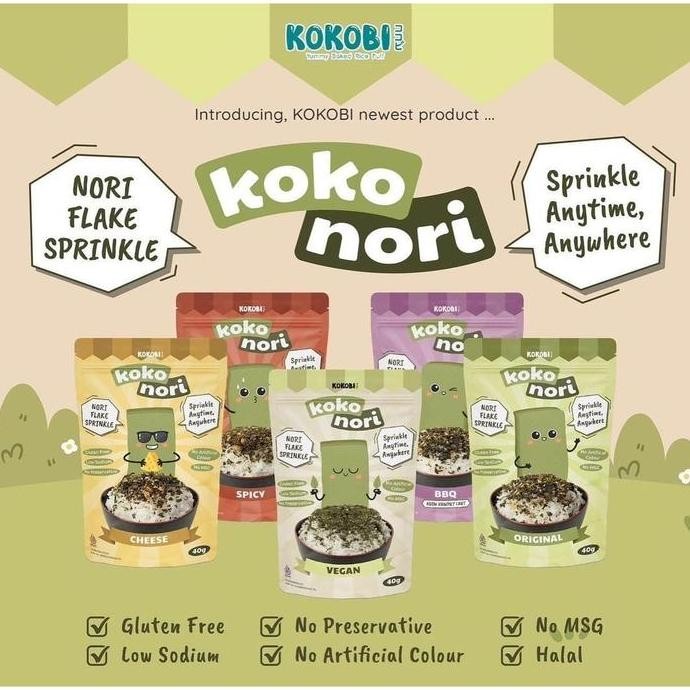 

Bundling - 5Pcs Koko Nori Abon Rumput Laut Tabur - Seaweed Flake Nori #Gratisongkir