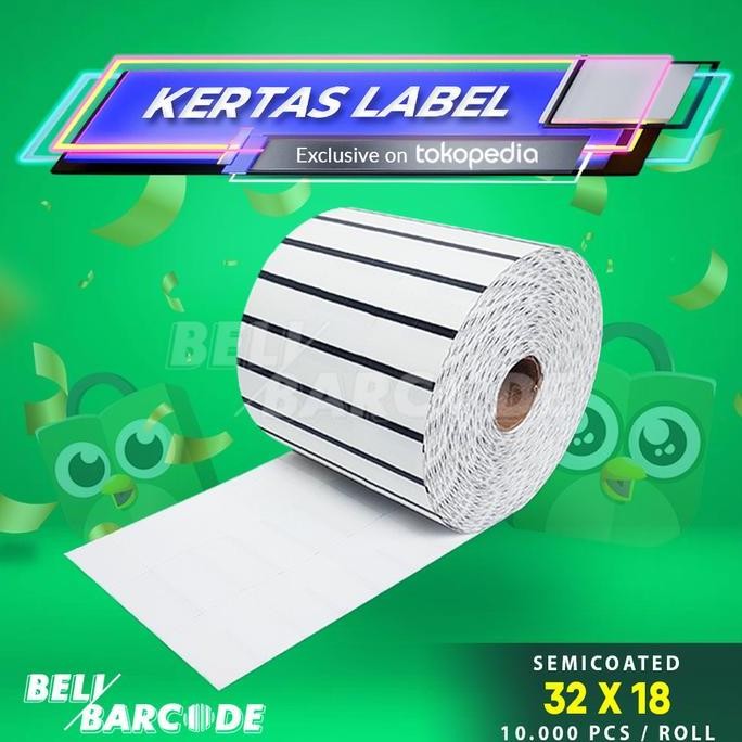 

Baru Label Sticker Semicoated 100X100Mm - 10X10Cm Isi 500 Pcs Core 1