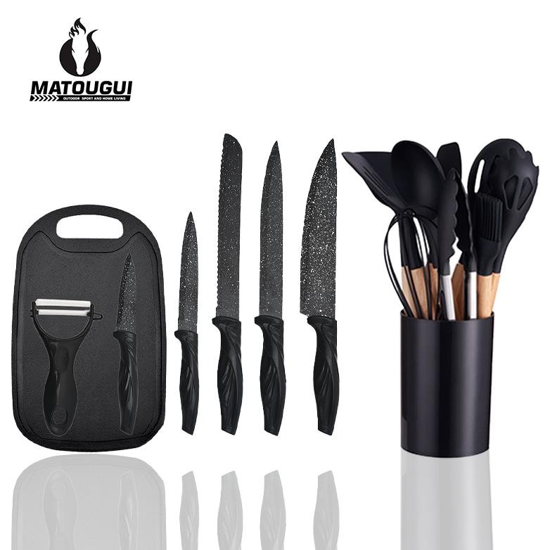 Murah Matougui 19Pcs Kitchenware Set  / Spatula Silicone Knifes Set / Spatula Silikon Set / Pisau Da