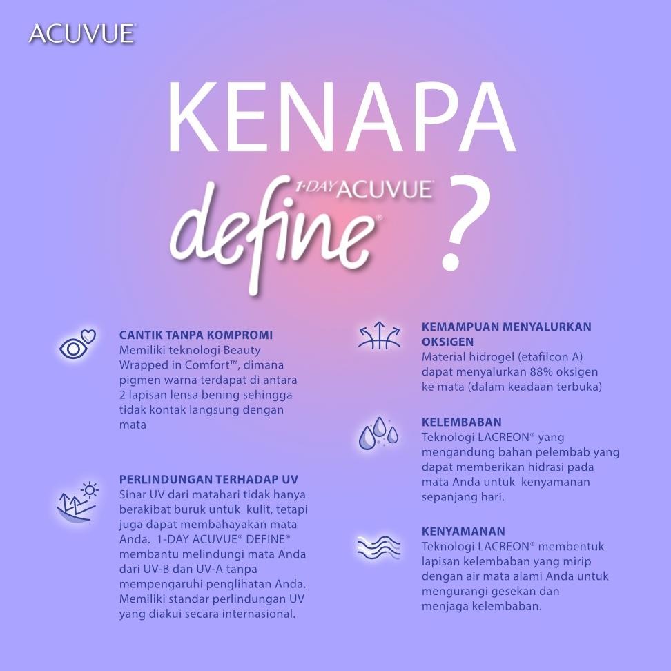 [Promo Diskon] Acuvue Define Fresh Grayzel (Daily) [Terlaris]