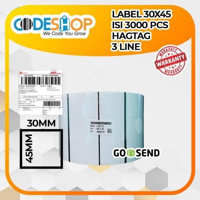 

Baru Stiker Hang Tag Label Harga 30X45Mm - Lubang Gun Tag Label Gantung