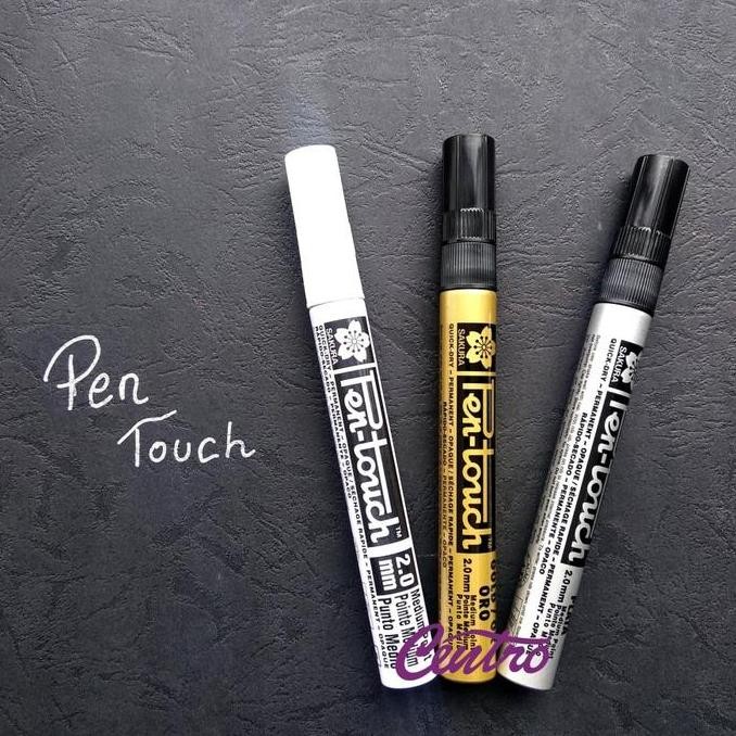 

SAKURA PEN TOUCH PAINT MARKER MEDIUM POINT SET 3 COLOUR METTALIC ORIGINAL DAN TERPERCAYA