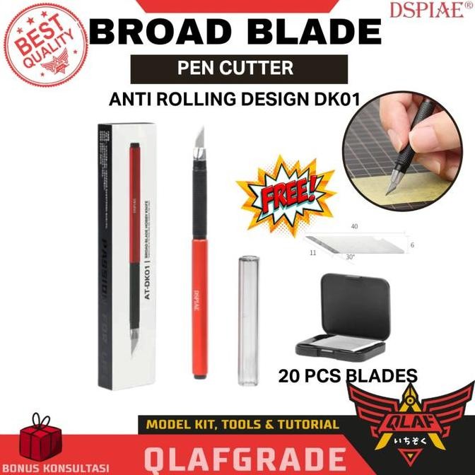 

SALE! PEN CUTTER SET AT-DK01 DSPIAE BROAD BLADE CUTTER PISAU HOBI ALUMINIUM