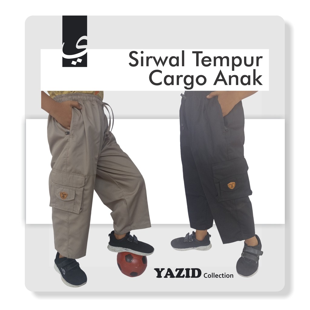 Celana Sirwal Tempur Cargo Anak  Usia 2 - 15 Tahun  Yazid Bantul