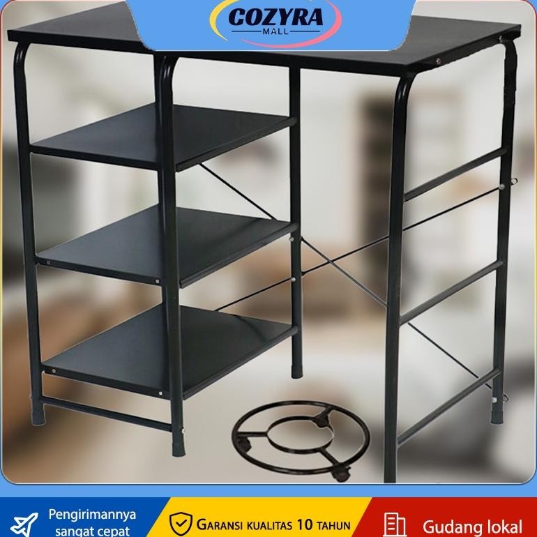 ''Terlaris" Meja Kompor Gas Rak Dapur Serbaguna Kompor Gas Rak Penyimpanan Rumah Meja Dapur Murah