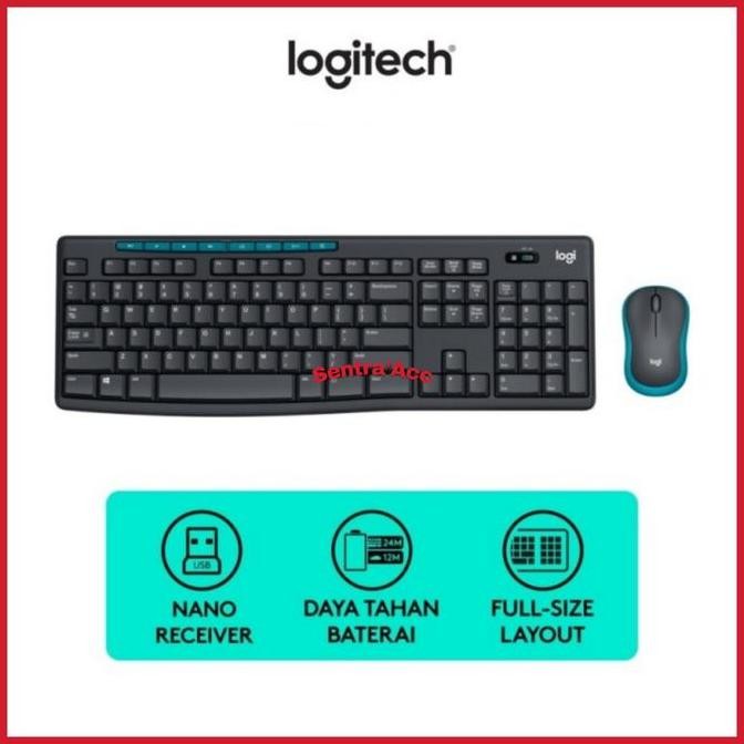 Logitech Wireless Keyboard Mk275 Ori Keyboard Wireless Logitech MK275 Terlaris