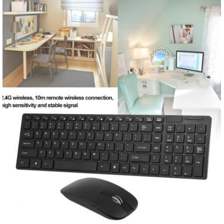 Paket Keyboard Mouse untuk All In One PC Desktop Elegan Wireless Terlaris