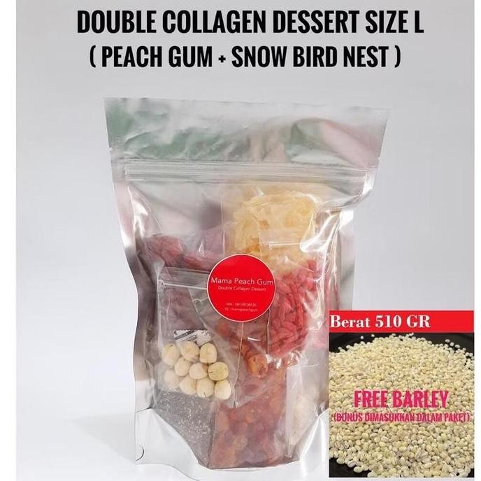 

Double Collagen Size L ( Peach Gum , Snow Bird Nest ) #Gratisongkir